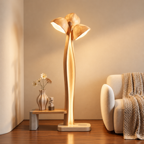 ALTIVIVI® Sculptural Blossom Floor Lamp with Wireless Charging Base