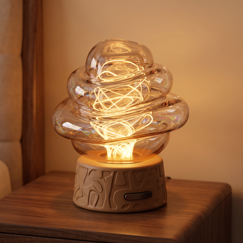 ALTIVIVI® Rechargeable Sculptural Swirl Table Lamp